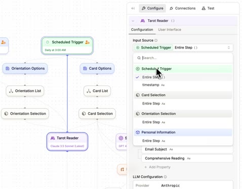 Plumb - Edge highlighting between connected nodes in the flow builder UI. A small detail you take for granted that significantly improves visual comprehension. Used Zustand for state management to keep things snappy.