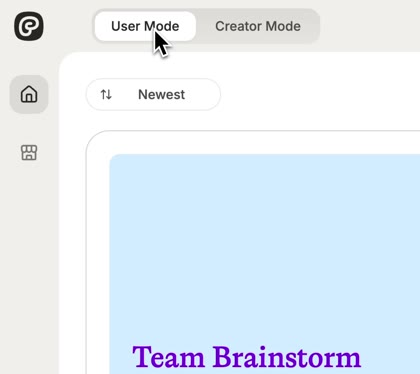 Plumb - A navigation mode toggle. Added a very subtle lateral perspective shift to the nav items. I love the how the active item 'reaches out' when you hover the other item.