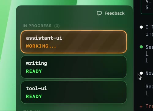 Side Quest - Capacitor's UI is heavily influenced by video games, where 'game feel' is crucial to the experience. For these buttons, I added a Metal shader for the rippling energy and 3D tilting based on click location.