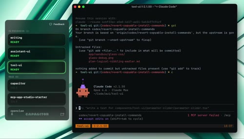 Side Quest - A companion app for Claude Code that works with any terminal. Capacitor will bring an opinionated approach to building projects in parallel, with deep focus on capturing ideas when inspiration strikes.